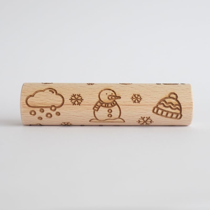 Houten roller  |  De winter  |  12 cm