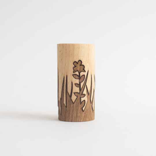 Houten roller  |  Gras  |  6 cm
