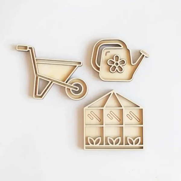 Houten speeltray  |  Miniset  |  Moestuin