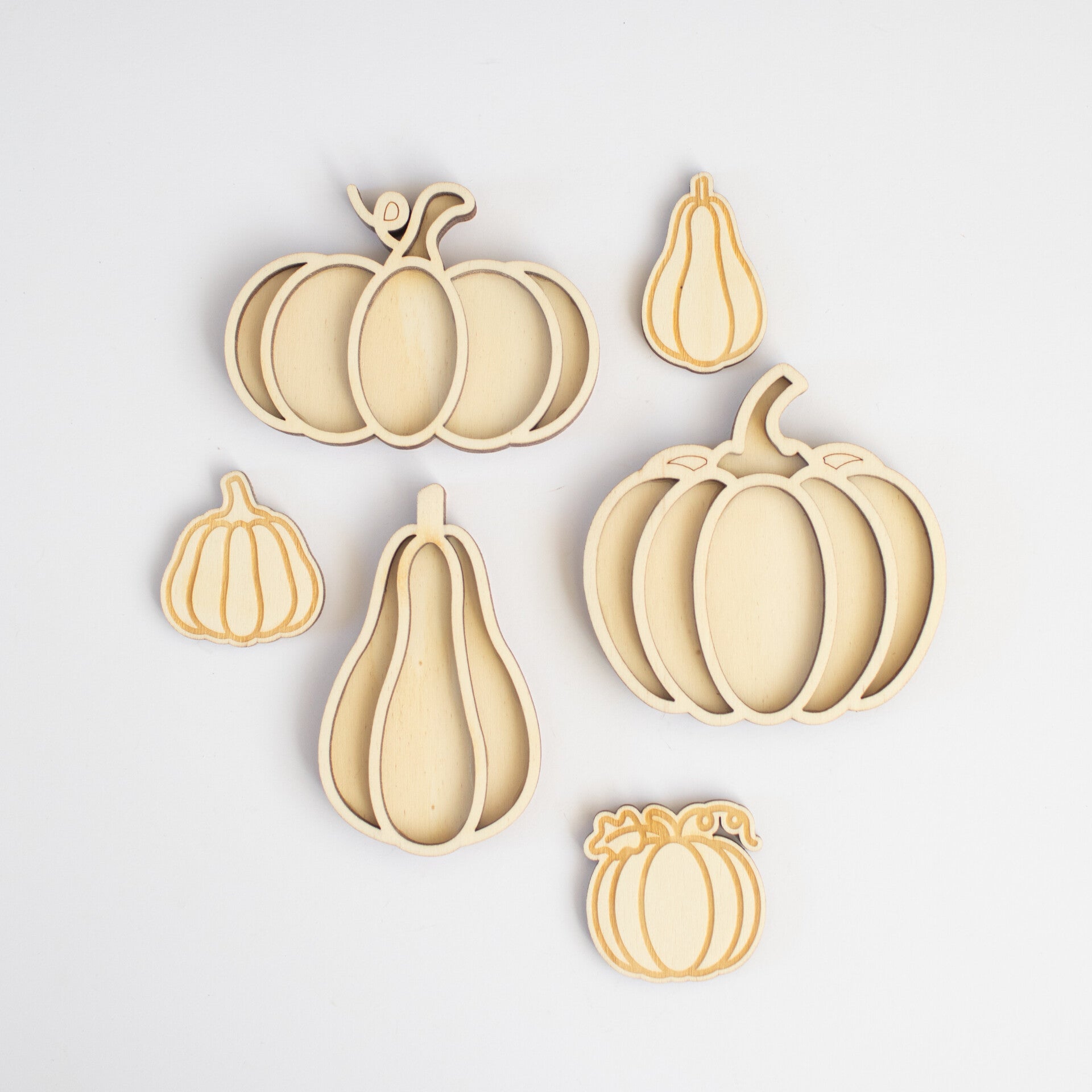 Houten speeltray  |  Miniset  |  Pompoenen