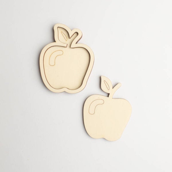 Houten speeltray  |  2 in 1  |  Appel