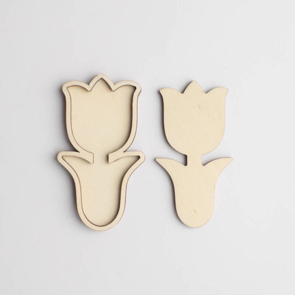 Houten speeltray  |  2 in 1  |  Tulp
