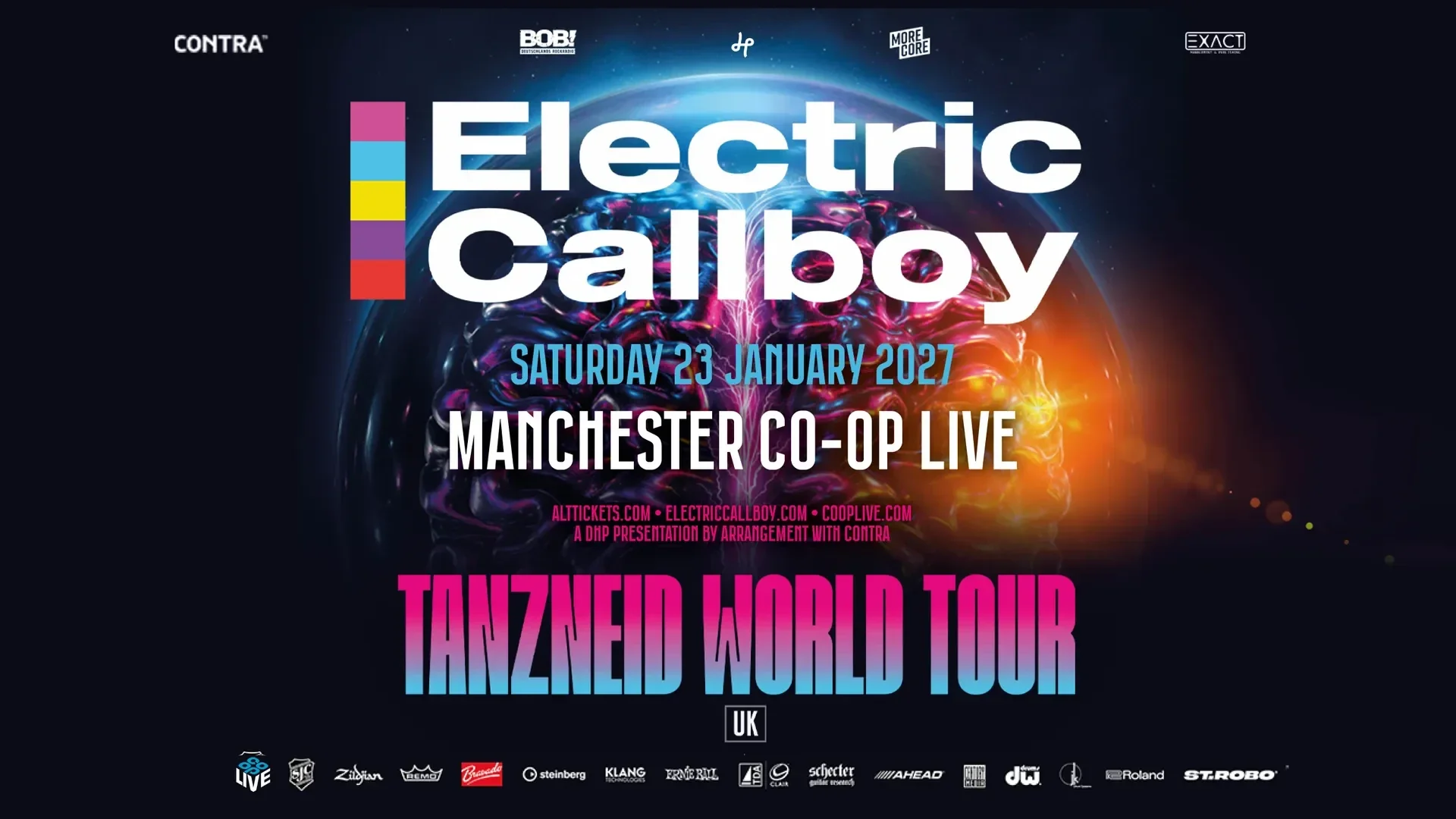 Electric Callboy Tanzneid World Tour 2027 23rd January 2027 CO-OP LIVE OFFSITE PARKING AT ETIHAD PARKING