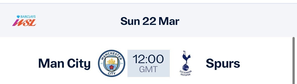 Man City Vs Spurs 22nd March  2026 Etihad Parking the Security Park