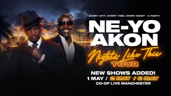 NE-YO AKON 2ND MAY 2026 @ CO-OP LIVE OFFSITE PARKING AT ETIHAD PARKING
