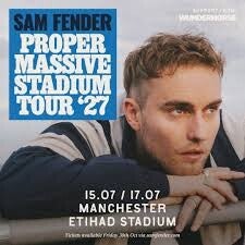 SAM FENDER 15th JULY 2027 COOP PARKING COMMUNITY SECURITY