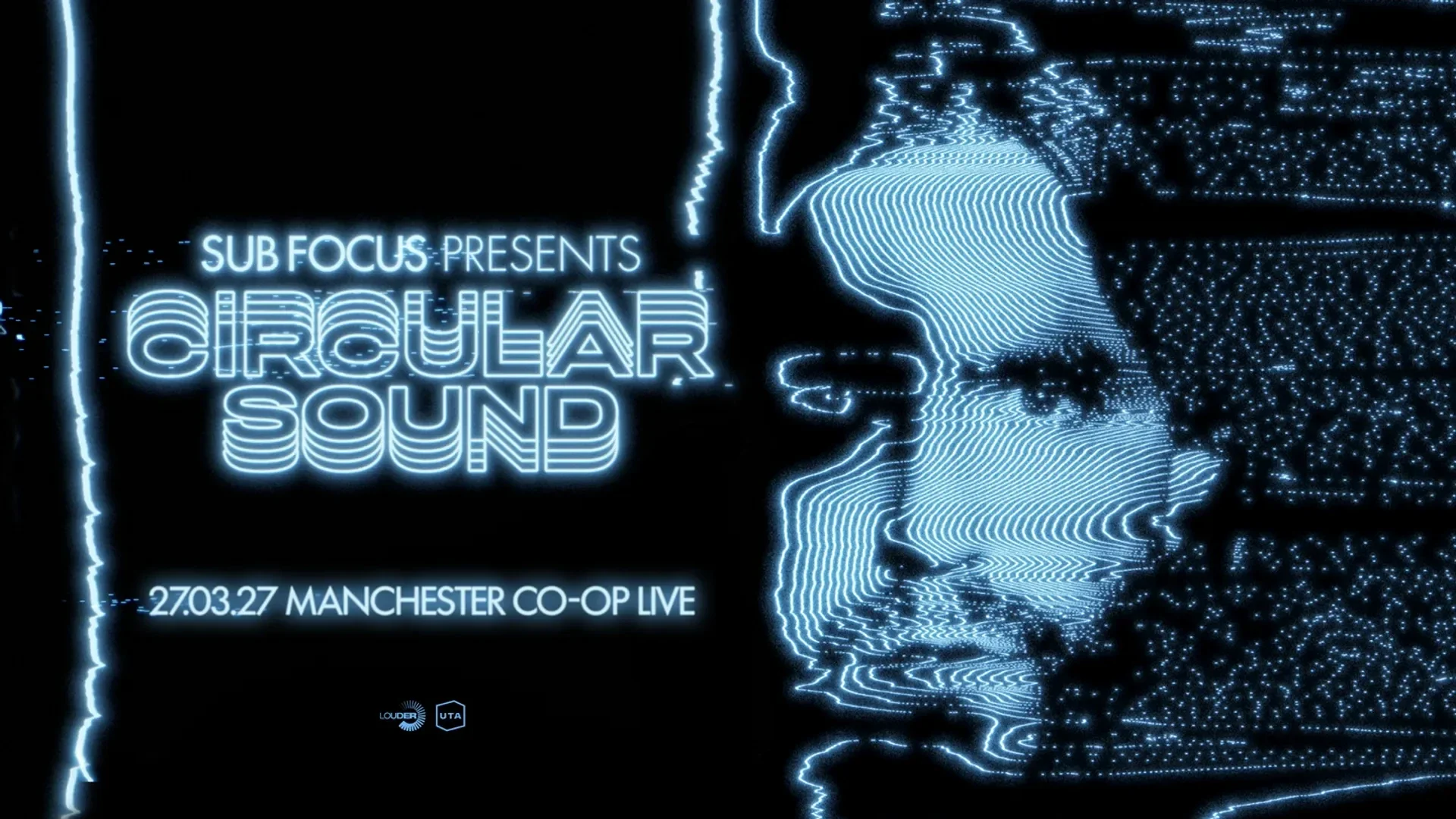 Sub Focus presents Circular Sound 27th MARCH 2027 @ CO-OP LIVE OFFSITE PARKING AT COOP COMMUNITY PARKING
