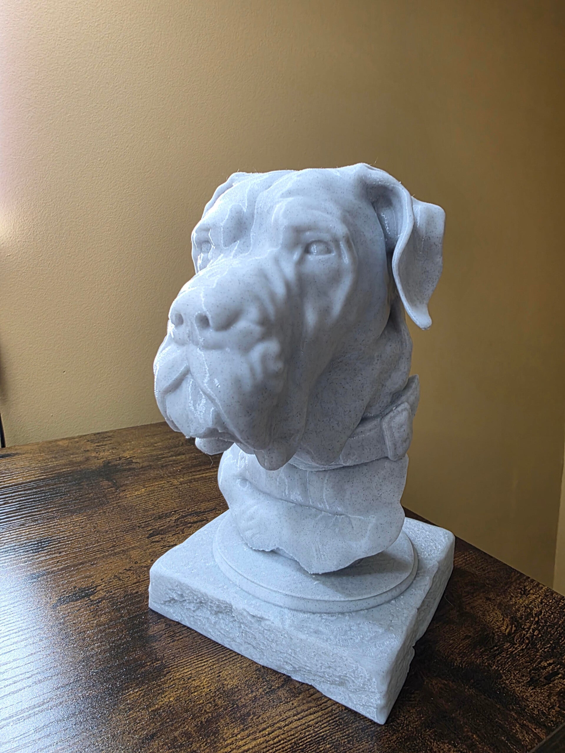 Custom designed pet bust