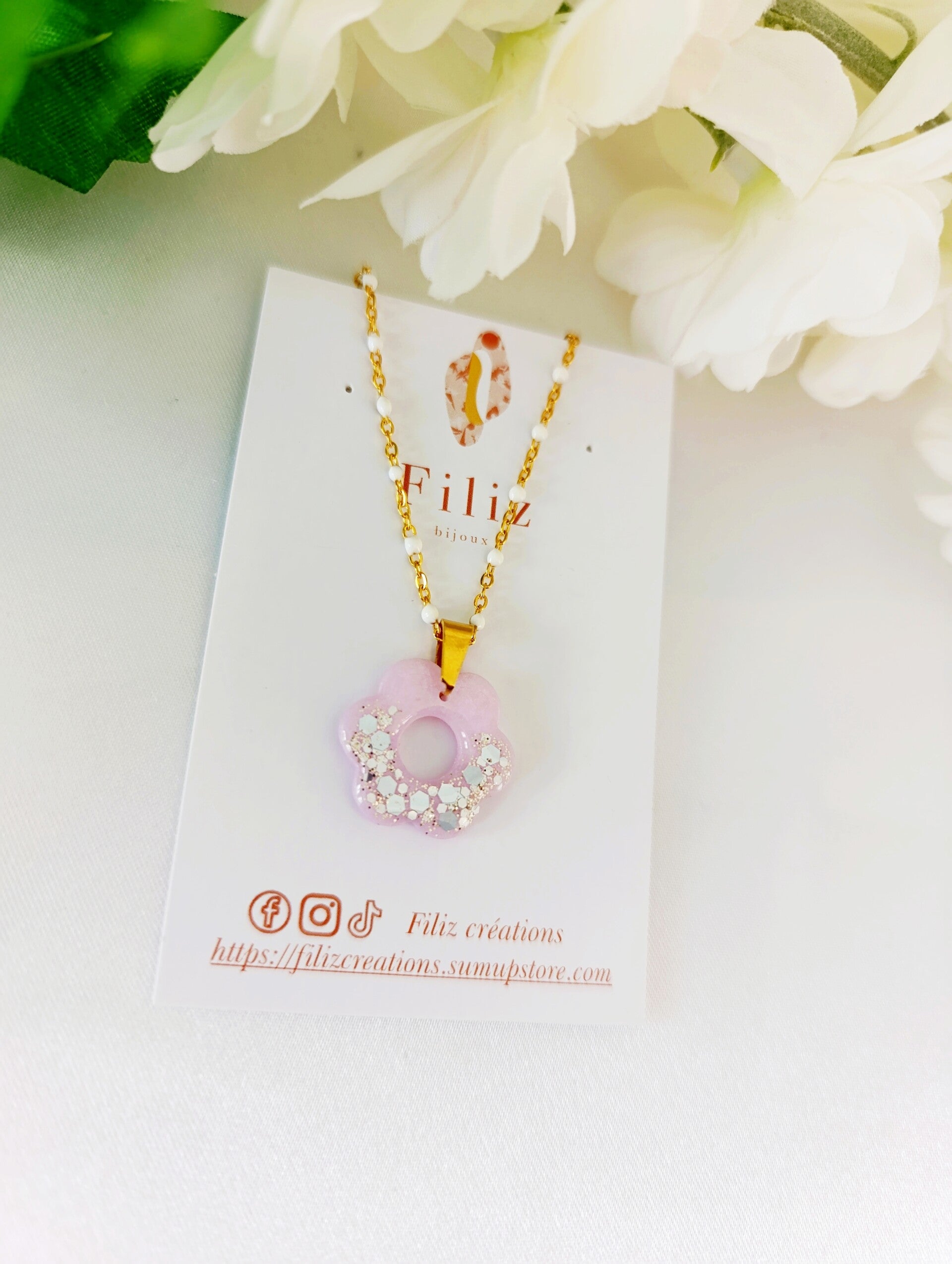 Tendresse _ Fleur 2 collier