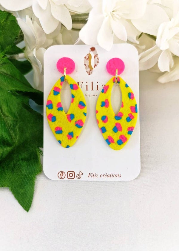 Bonheur  _ Amande _ Boucles d'oreilles