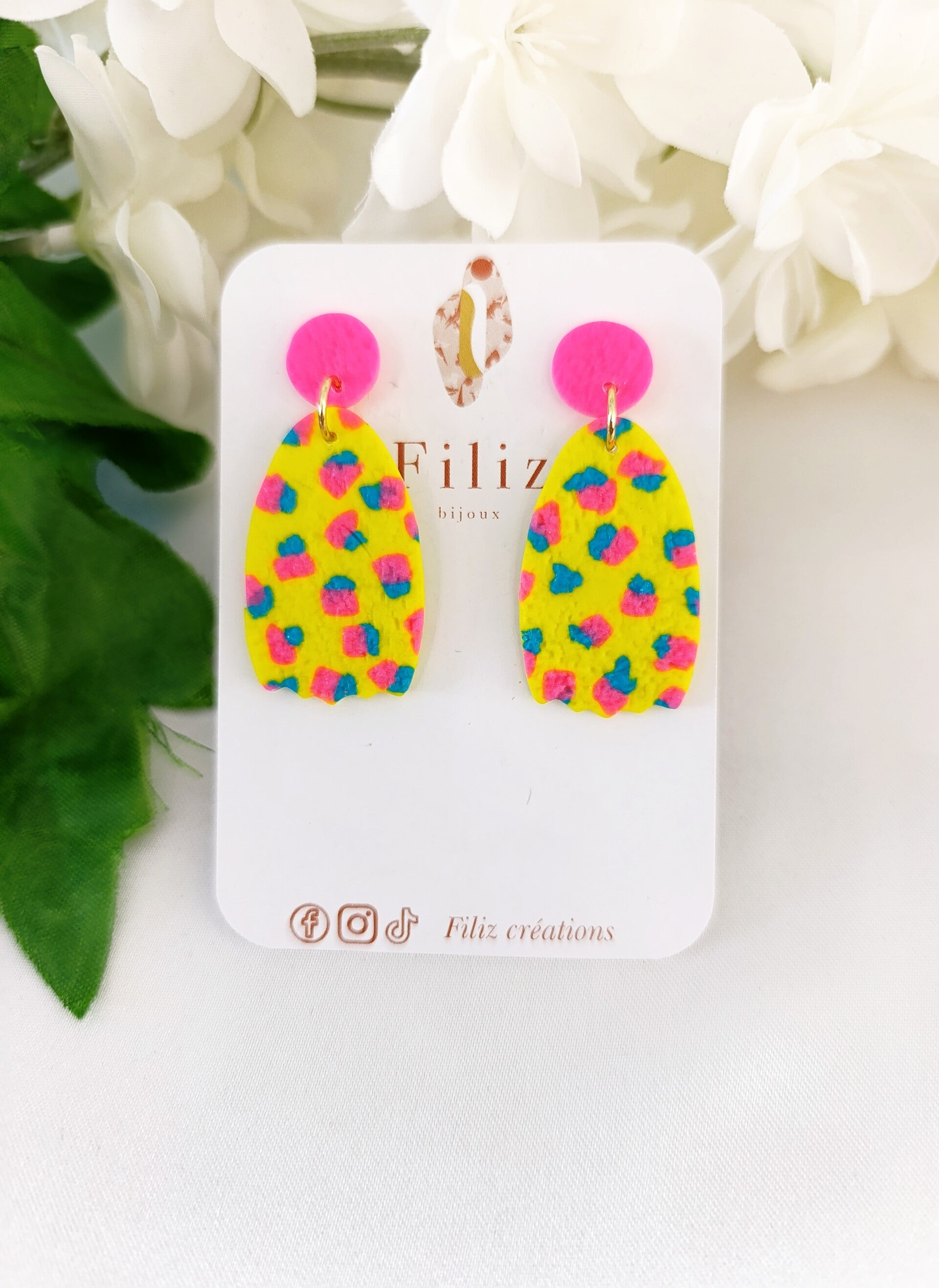Bonheur  _ Tulipe _ Boucles d'oreilles