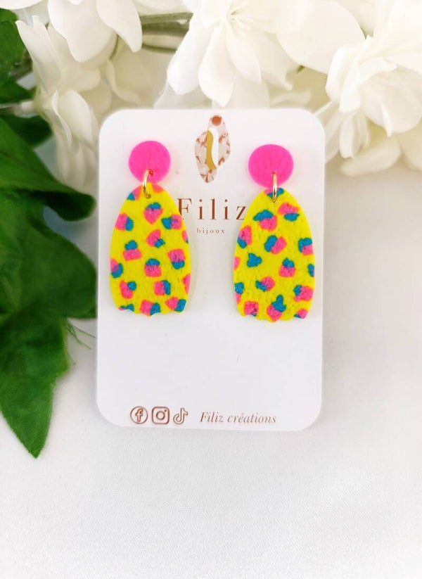 Bonheur  _ Tulipe _ Boucles d'oreilles