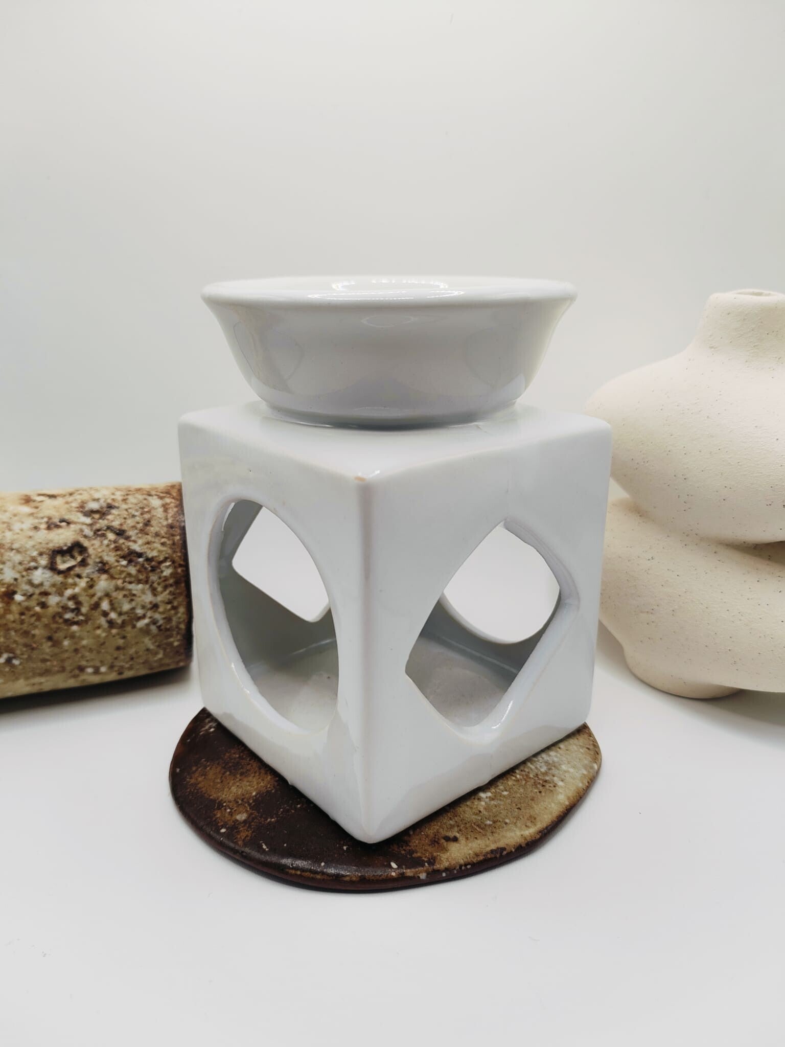 Brûleur géométrie blanc