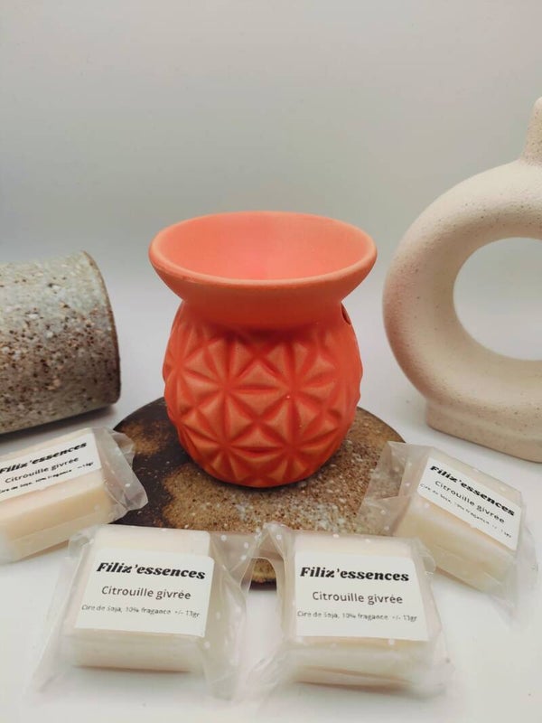 coffret découverte vase orange