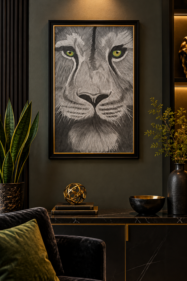 Green-Eyed King — Fine Art Print