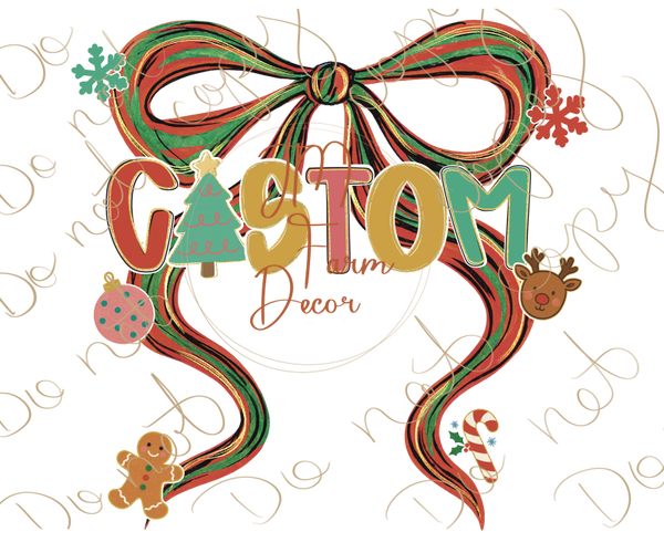 Custom Christmas Bow