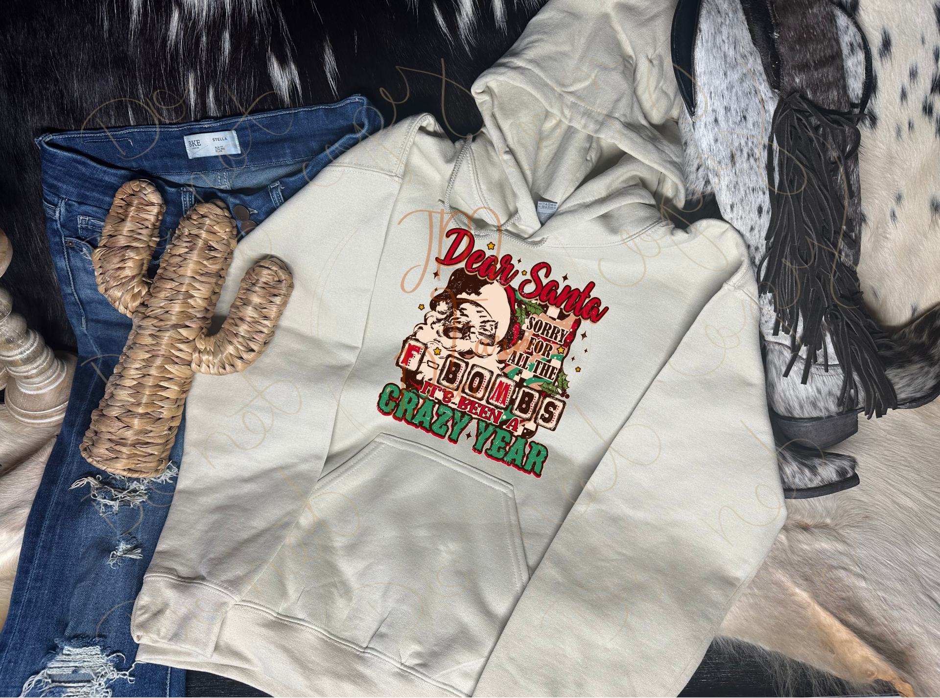 Dear Santa Sorry For All The F-Bombs Hoodie