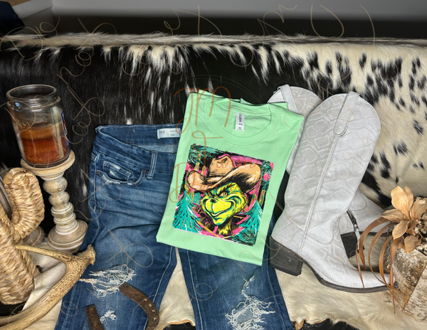 The Cowboy Grinch Shirt