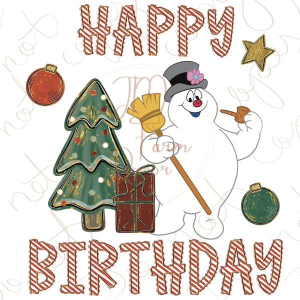 Frosty the Snowman Happy Birthday