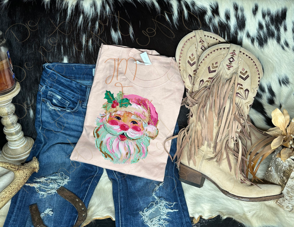 Hand Painted Santa Shirt