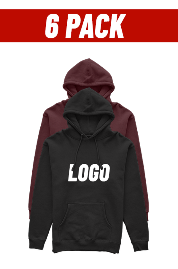 6 PACK SUDADERAS CON LOGO PERSONALIZADO