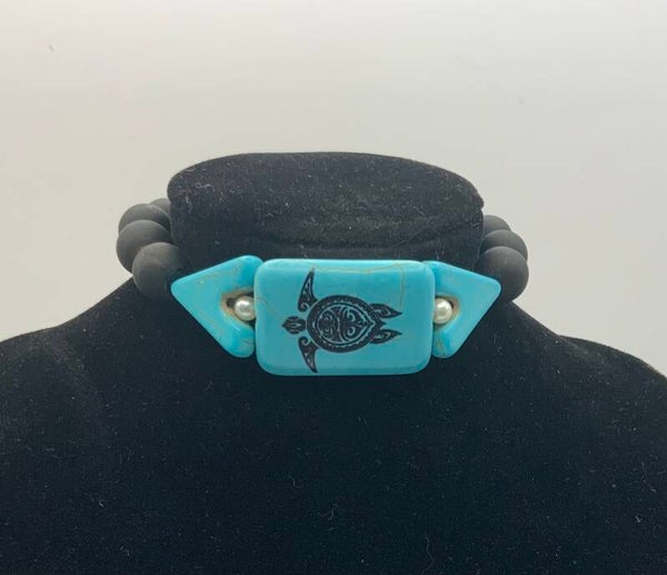 Turquoise Turtle Bracelet (size 6 1/2 wrist)