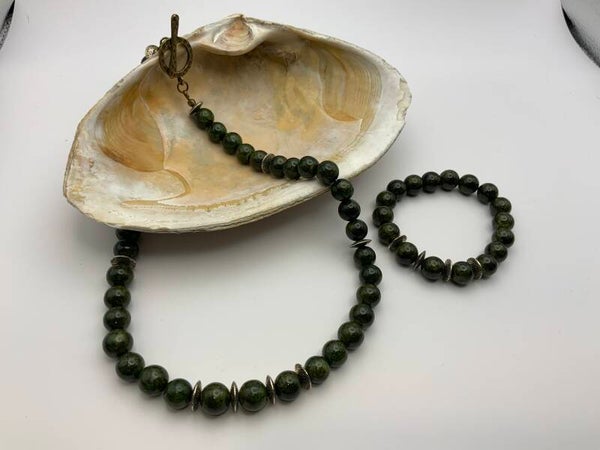 Dense Forest Necklace and Bracelet Set
