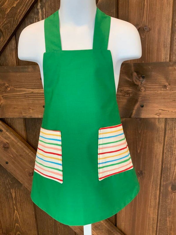 Unisex Striped apron (ages 3 - 5)