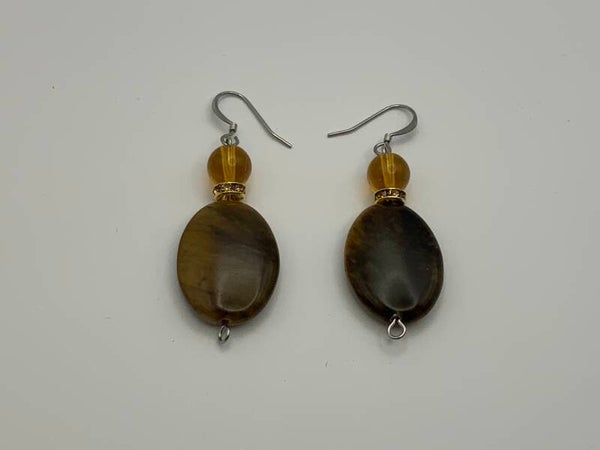Tigers Eye Earrings (surgical stainless steel)