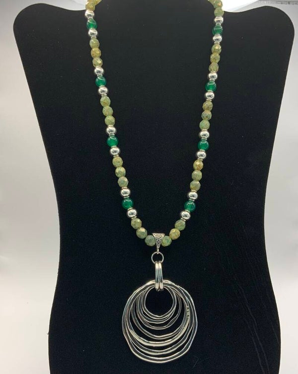 Infinity Ring Necklace (24 1/2”)