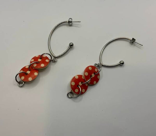 Cute as a Button Earrings (surgical stainless steel)