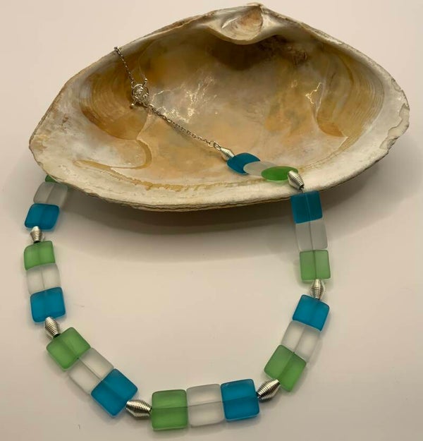 Seaglass Necklace (18”)
