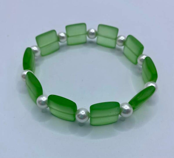 Mosaic Glass Bracelet (size 6 1/2” wrist)