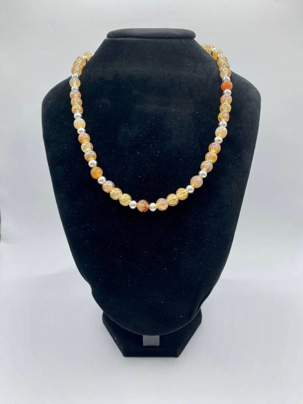 Summer Peach Necklace (18”)