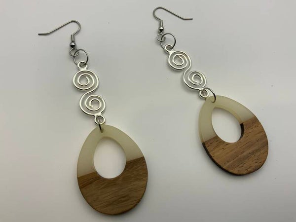 Swirl and Twirl Earrings (surgical stainless steel)