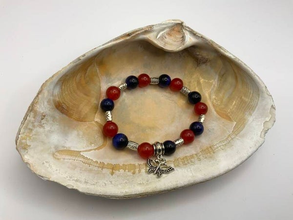 Butterfly Charm Bracelet (size 6 1/2” wrist)