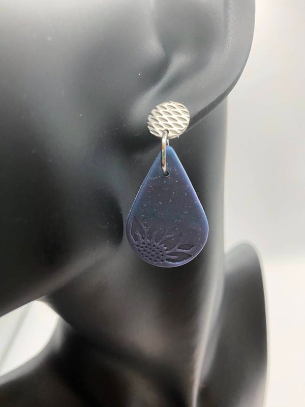 Purple Sunflower (Surgical Stainless Steel)