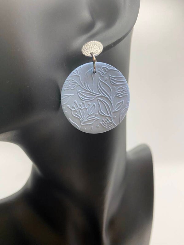 Blue Floral (Surgical Stainless Steel)