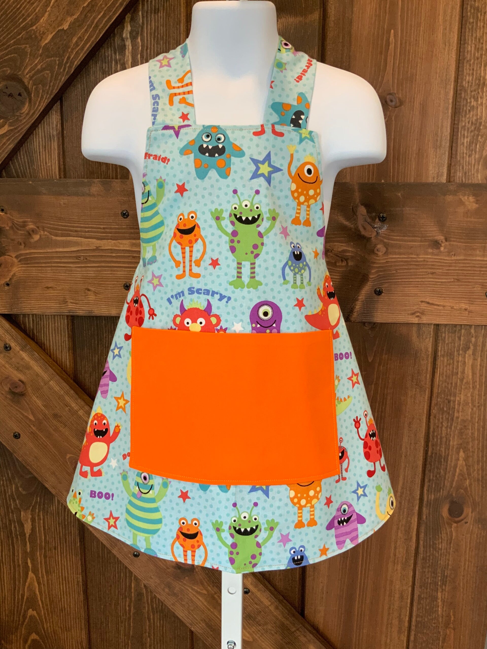Boys Little Monster apron (ages 3-7)