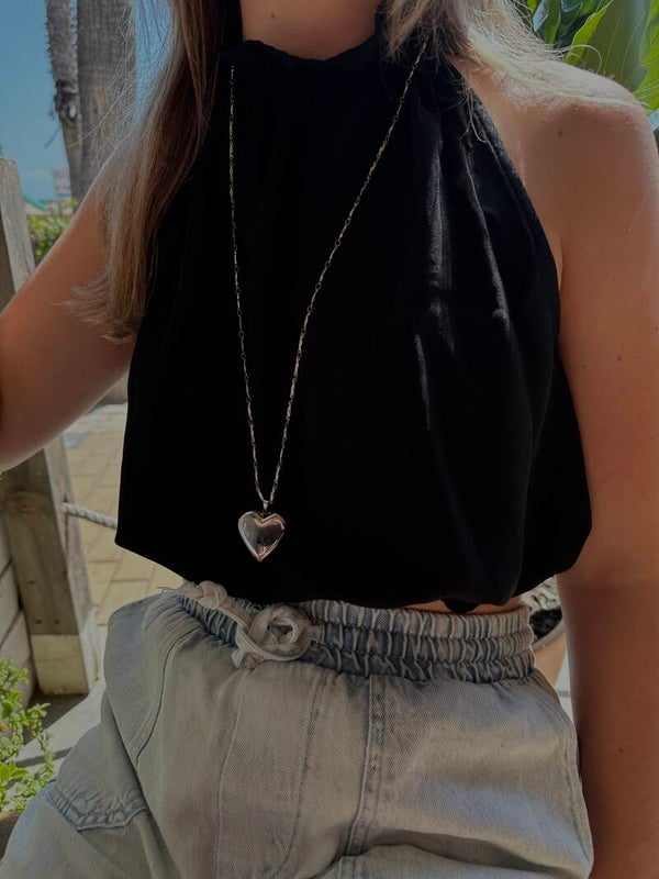 LONG HEART necklace