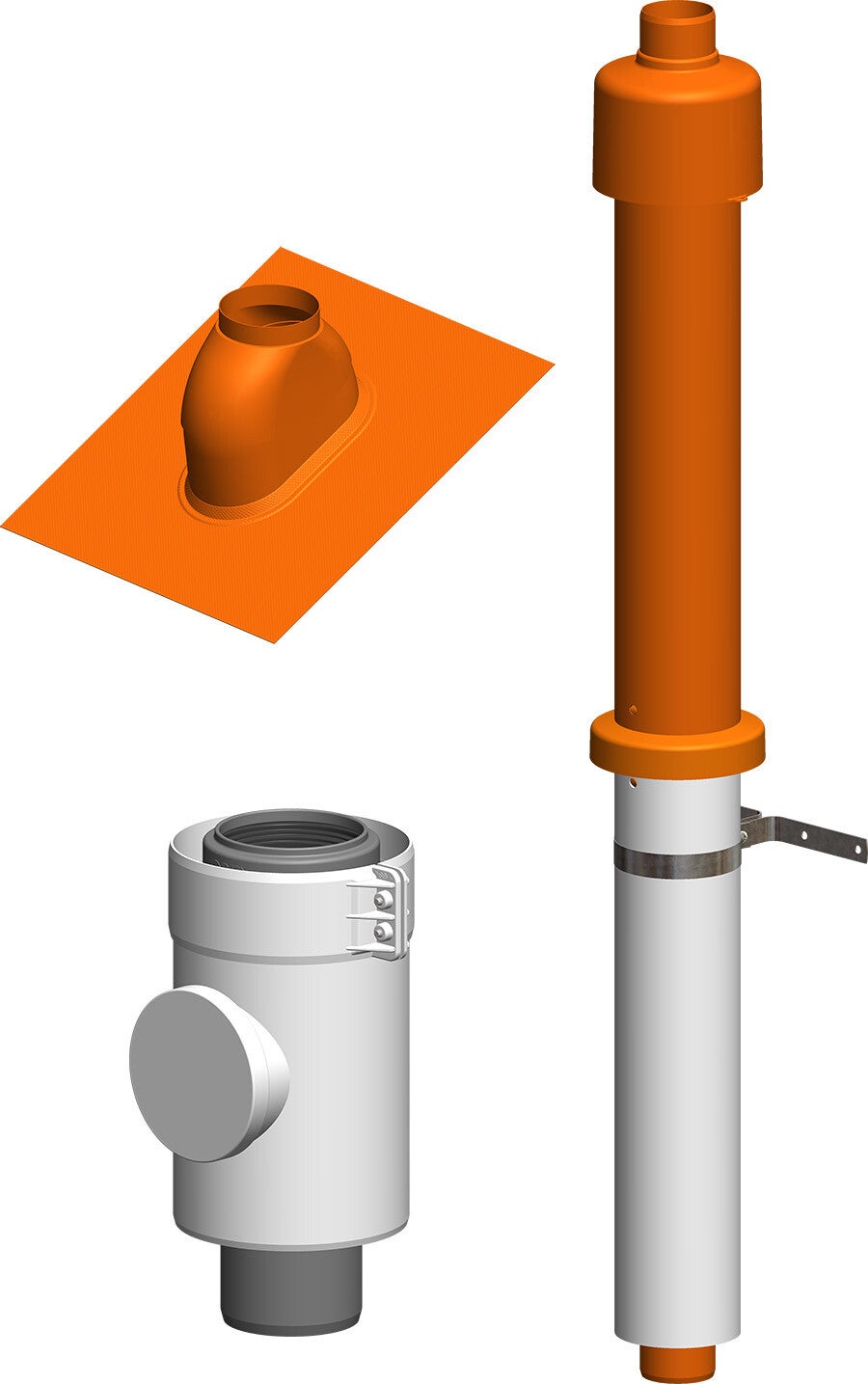COSMO Abgaspaket 3 DHF DN60/100 schw.