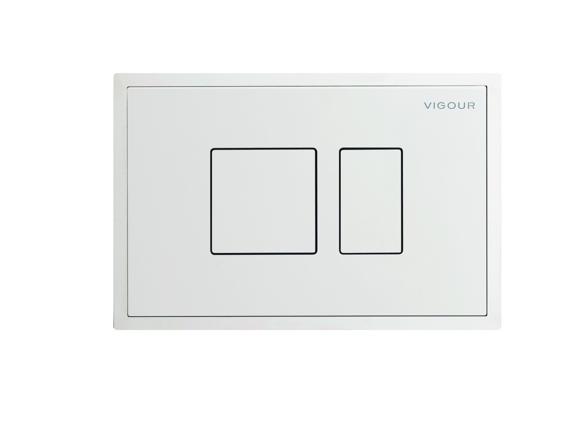 Betätigungsplatte V1 AI weiss wandbünd. Einbau f.2-Mengen-Spültechnik VIGOUR