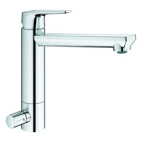 GROHE EH-Spültischbatterie BauEdge 31696 mh. Ausl. GROHE ZERO Absperrventil chrom