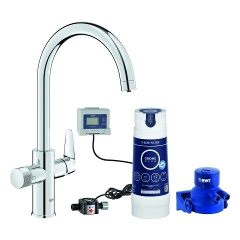 Blue Pure BauCurve Starter Kit C-Auslauf S-Filter chrom GROHE