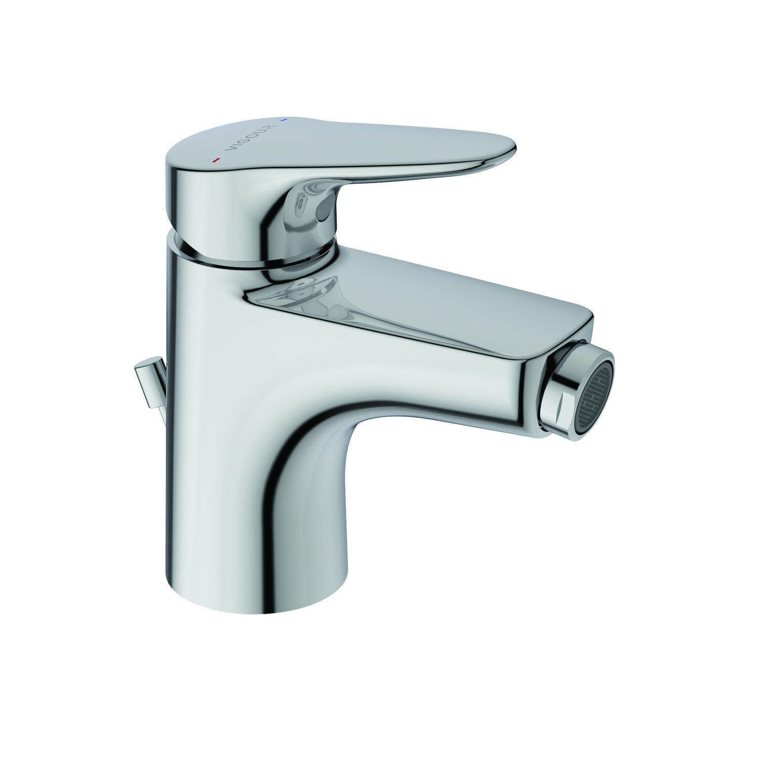 Einhand-Bidetbatterie clivia V2 mit Ablaufgarnitur verchromt VIGOUR