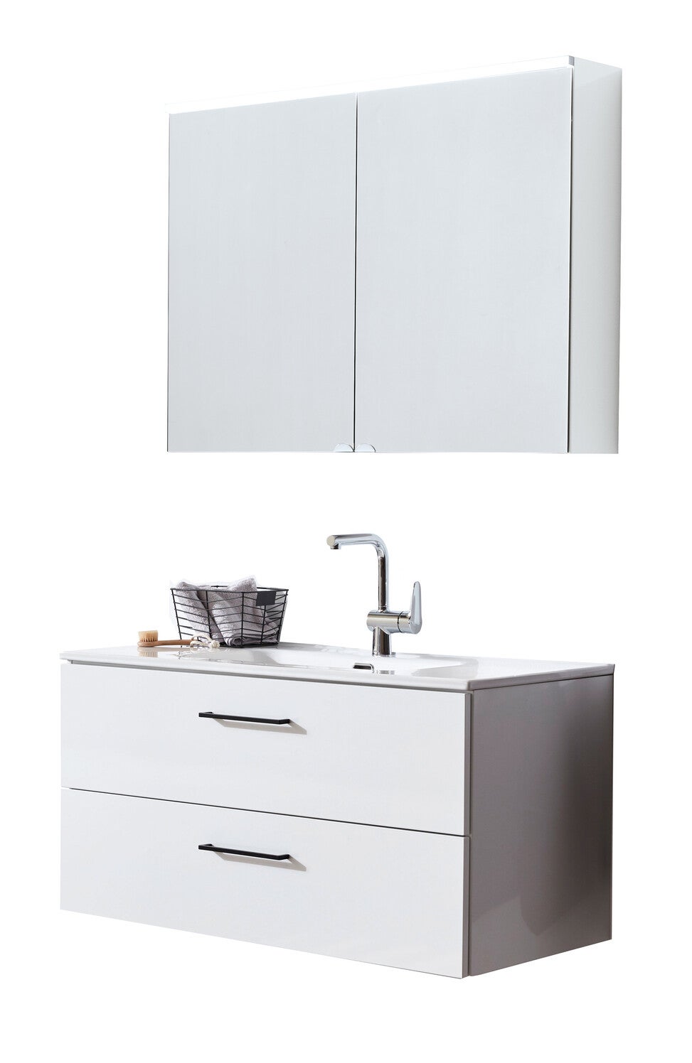 WTU-Set clivia Keramik-WT m.SPS 600mm m.2 Auszügen  Hochglanz VIGOUR