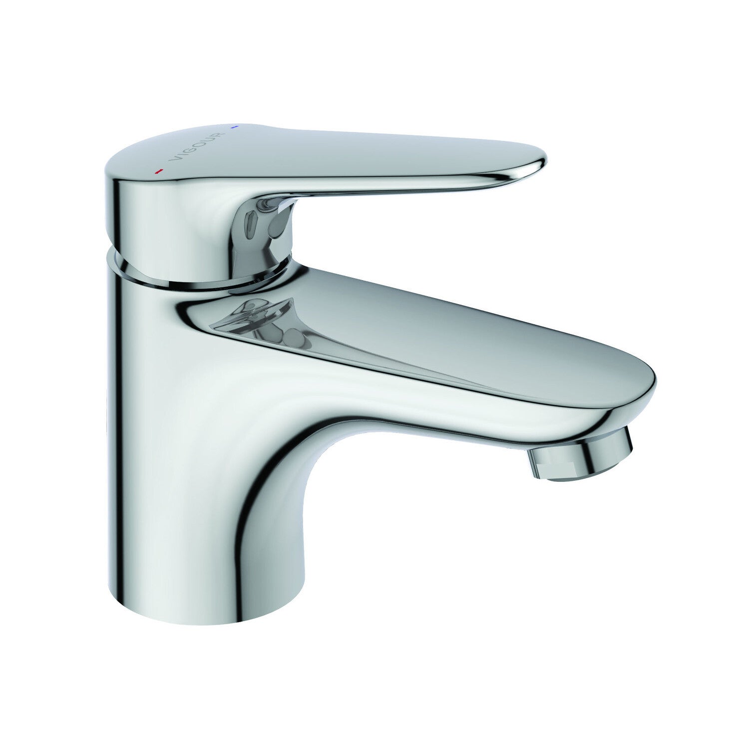 Einhand-ND-Waschtischbatterie XS clivia V2 mit Ablaufgarnitur verchromt VIGOUR