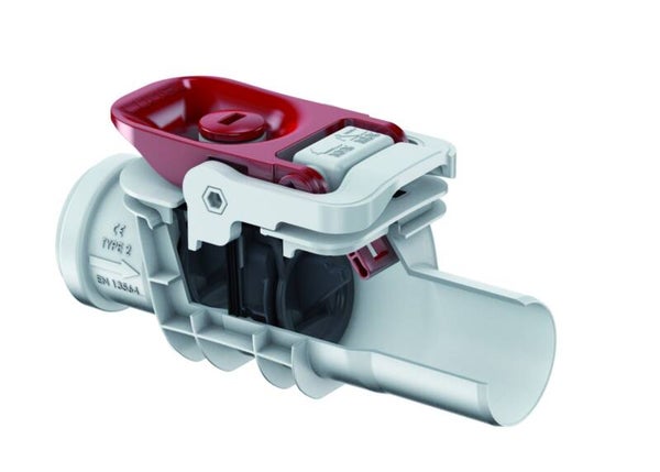 Rückstaudoppelverschluss CONEL DRAIN DN 50 mit 2 Kunststoffklappen