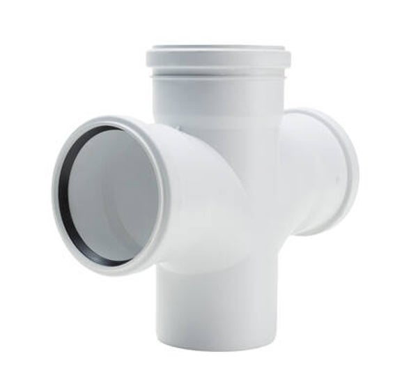 PP-MD Doppelabzweig DN 90 87 Grad