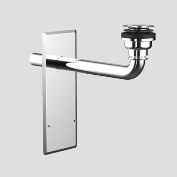 Fertigbauset f.Wandeinbaugeruchver- schluss Abdeckplatte verchromt Sanit